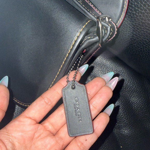 Coach x Disney Mickey Black Leather Crossbody Bag with Ear Details - Picture 3 of 9